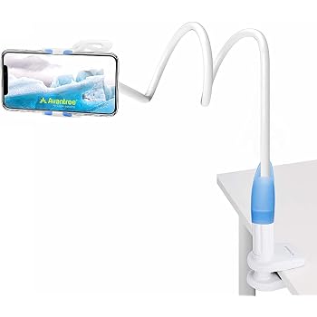 Support Téléphone Flexible Tarion - Bras Articulé 75cm, Base Réglable