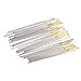 100 Pieces Mixed Silver Gold Cross Stitch Needles Large Eye Embroidery DIY Embroidery in Transparent Box(26#)