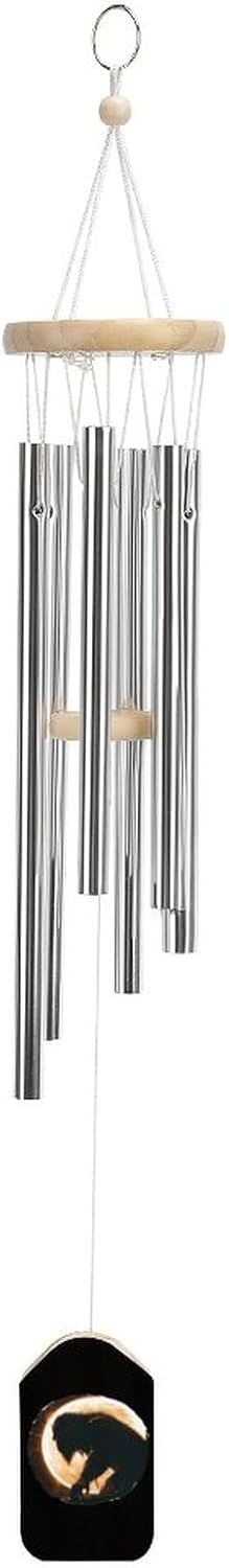 Bigfoot Total Solar Eclipse Wooden Wind Chimes Deep Tone Memorial Windchime for Outside Garden Home Decoration