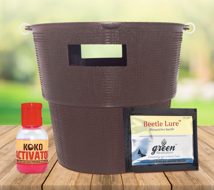 Pack of 2 Rhinoceros Beetle Pheromone Trap with Lure and Bucket Trap. (B09CH1Q7QD) Amazon Price History, Amazon Price Tracker