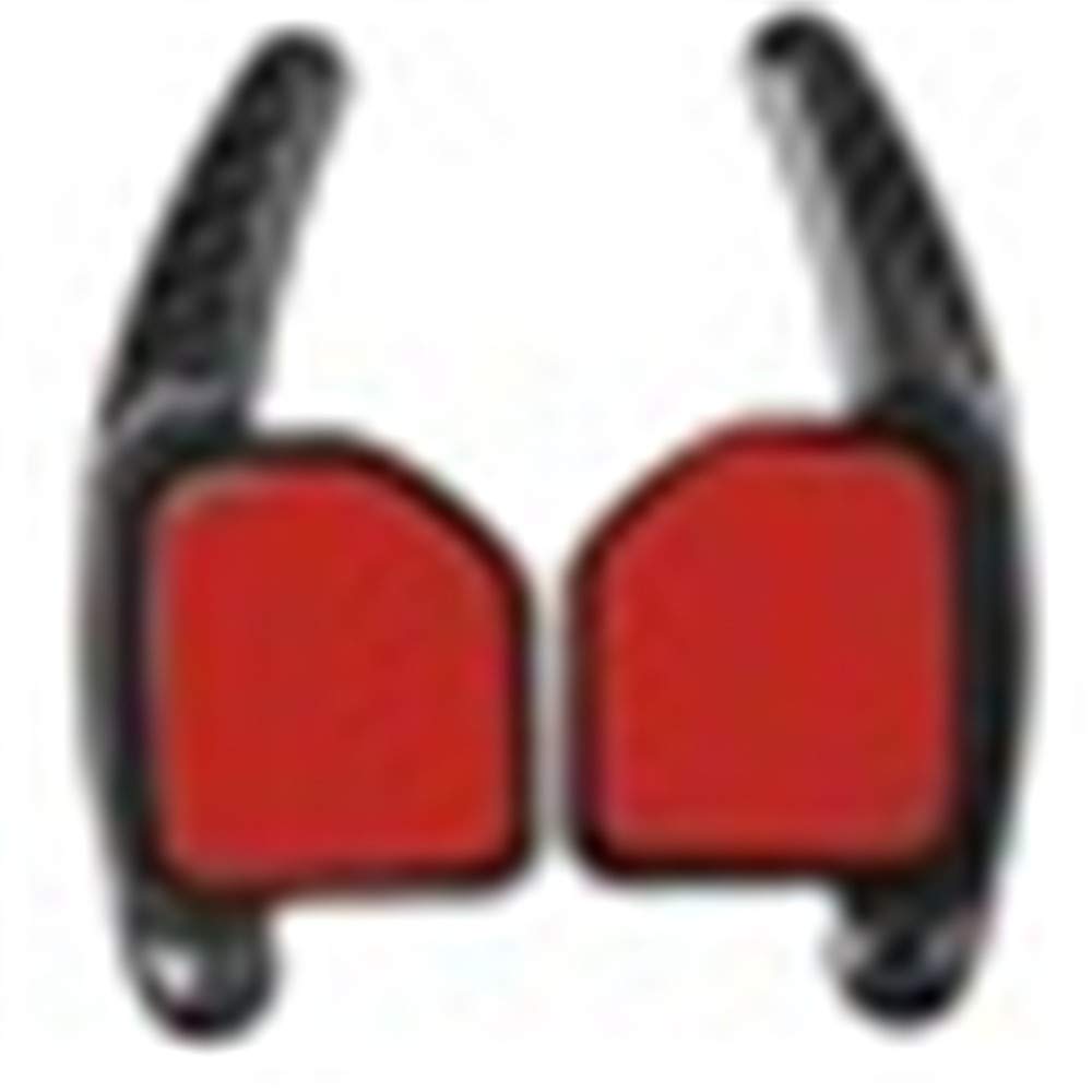 sikmoi 2x Carbon Fiber Look Car Paddle Shift Pad Extensions, For Audi A1 A3 A4 A5 A6 Q7 For Skoda Mingli RS Steering Wheel Shifters Gear