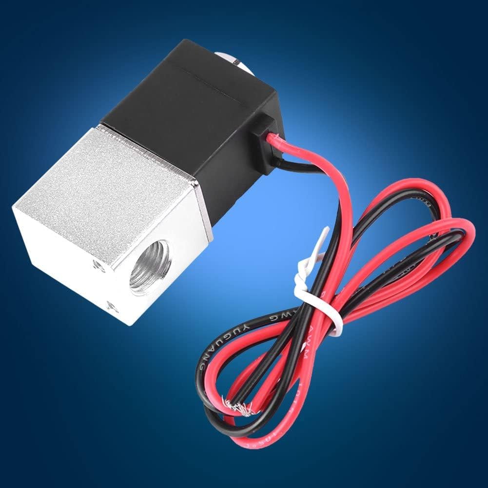 Tiardey 2-Wege Pneumatik-Magnetventil – 220 V, Stromlos Geschlossen, Aluminium, Für Luft, Gas, Wasser & Flüssigkeiten