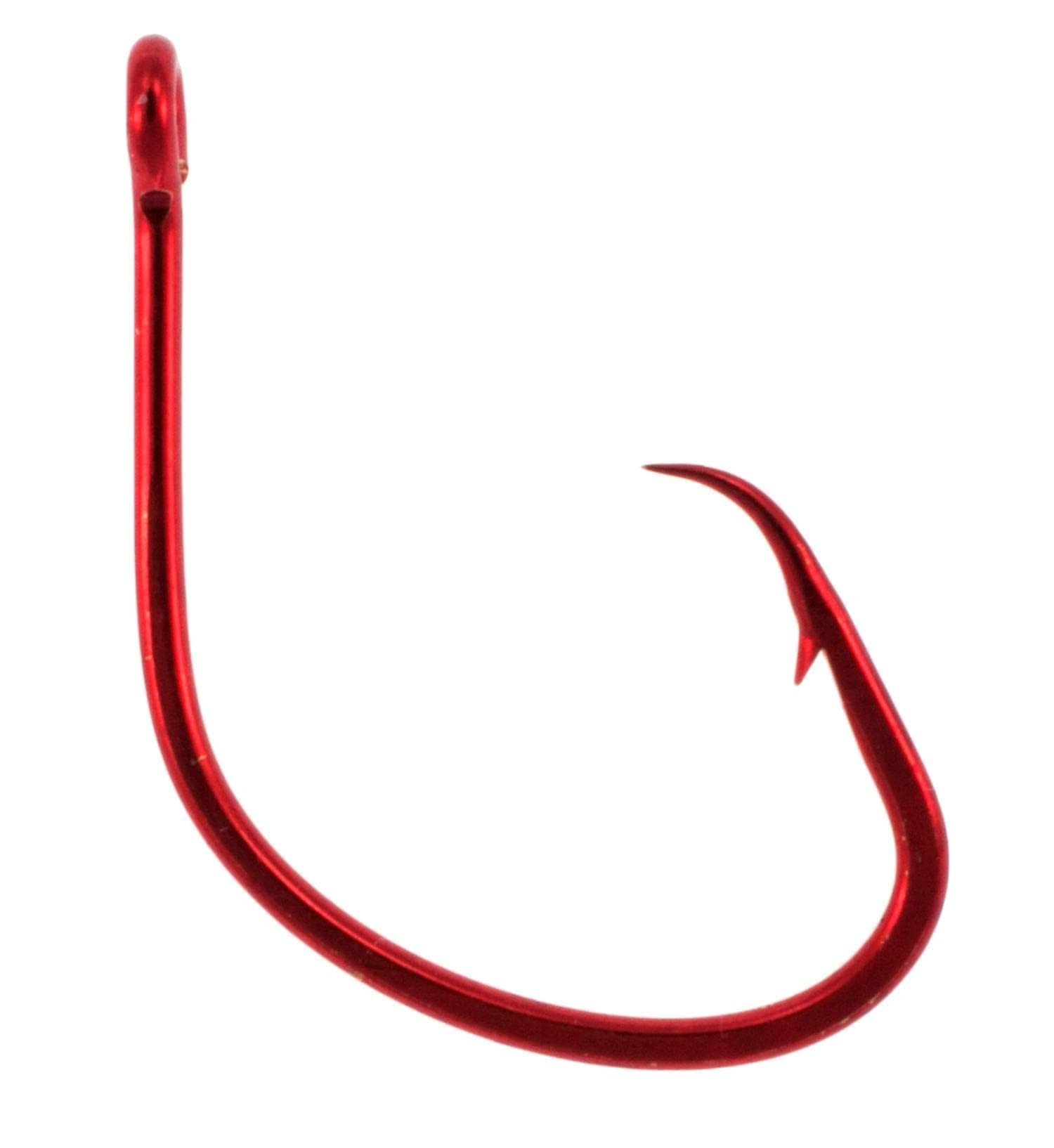 boss fish hooked inc Kat 5/0 Red Super Boss Offset Hooks Size:30 lb 🎣 Pre-Tied Off Bottom 2025MidSummerBlowout