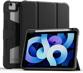 SwooK Shockproof Flip Cover Case with Pencil Holder/Wake-Sleep for iPad Pro 11” 1st 2nd 3rd Gen M1 iPad A2301 A2377 A2459 Price In India