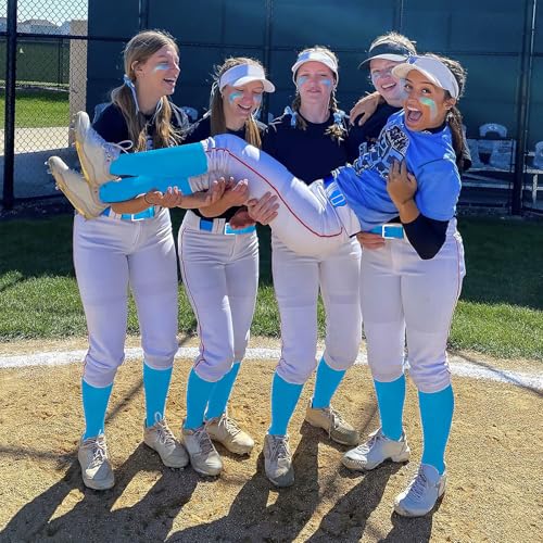 Image of Baseball Socks and Belt Combo for Youth Adult - Softball Socks and Belt for Boys and Girls