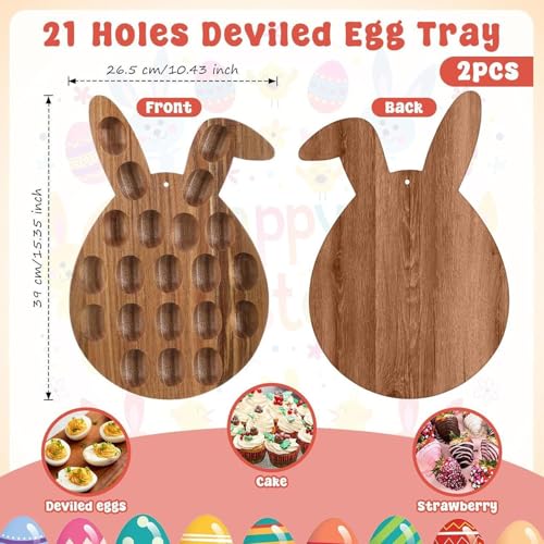 Porte-œufs de Pâques lapin avec 21 compartiments pour buffet festif