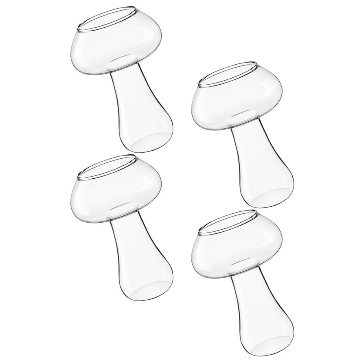 Verres à cocktail champignon réutilisables pour le service du café et thé