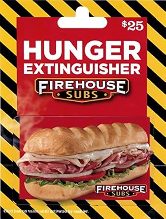 Firehouse Subs $25 Gift Card