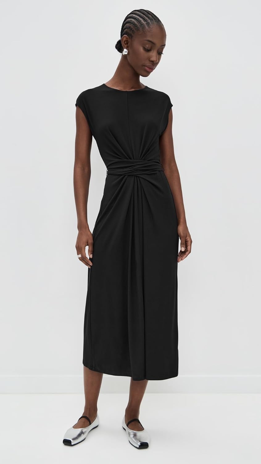 Vince Women's Short Sleeve Wrap Midi Dress - Image 2