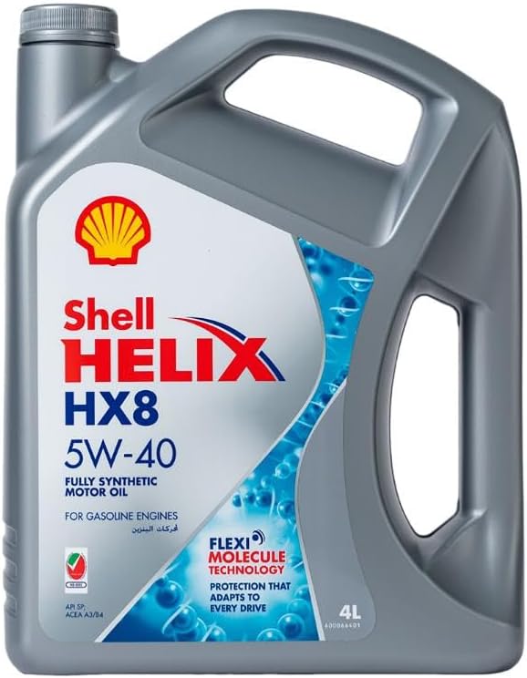 Helix Hx8 5W-40 Fully Synthetic Motor Oil (10,000 Kms, 4 Litres, Pack Of 1)