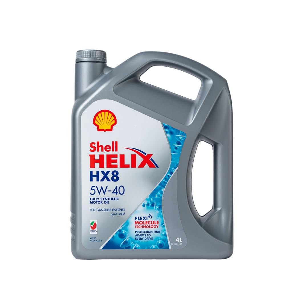 Shell Helix Hx8 5W-40 Fully Synthetic Motor Oil (10,000 Kms, 4 Litres, Pack Of 1)