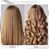 StyleCraft Stay-Temp Black Gold Professional Curling Iron with Extra-Long Thumb Grip, Extended Barrel, Marcel