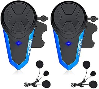 Motorcycle Helmet Intercom, Fodsports BT-S3 Type-C Port 1000m Motorcycle Bluetooth Headset Intercom Wireless