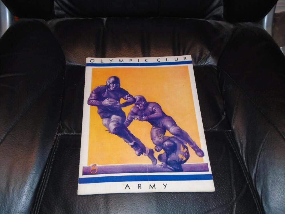 1931 WEST COAST ARMY VS OLYMPIC CLUB COLLEGE FOOTBALL PROGRAM