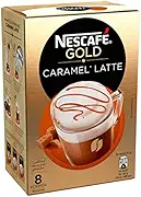 Nescafe Instant Coffee | Latte Caramel | 8 Sticks Per Pack 136gr/4.80oz