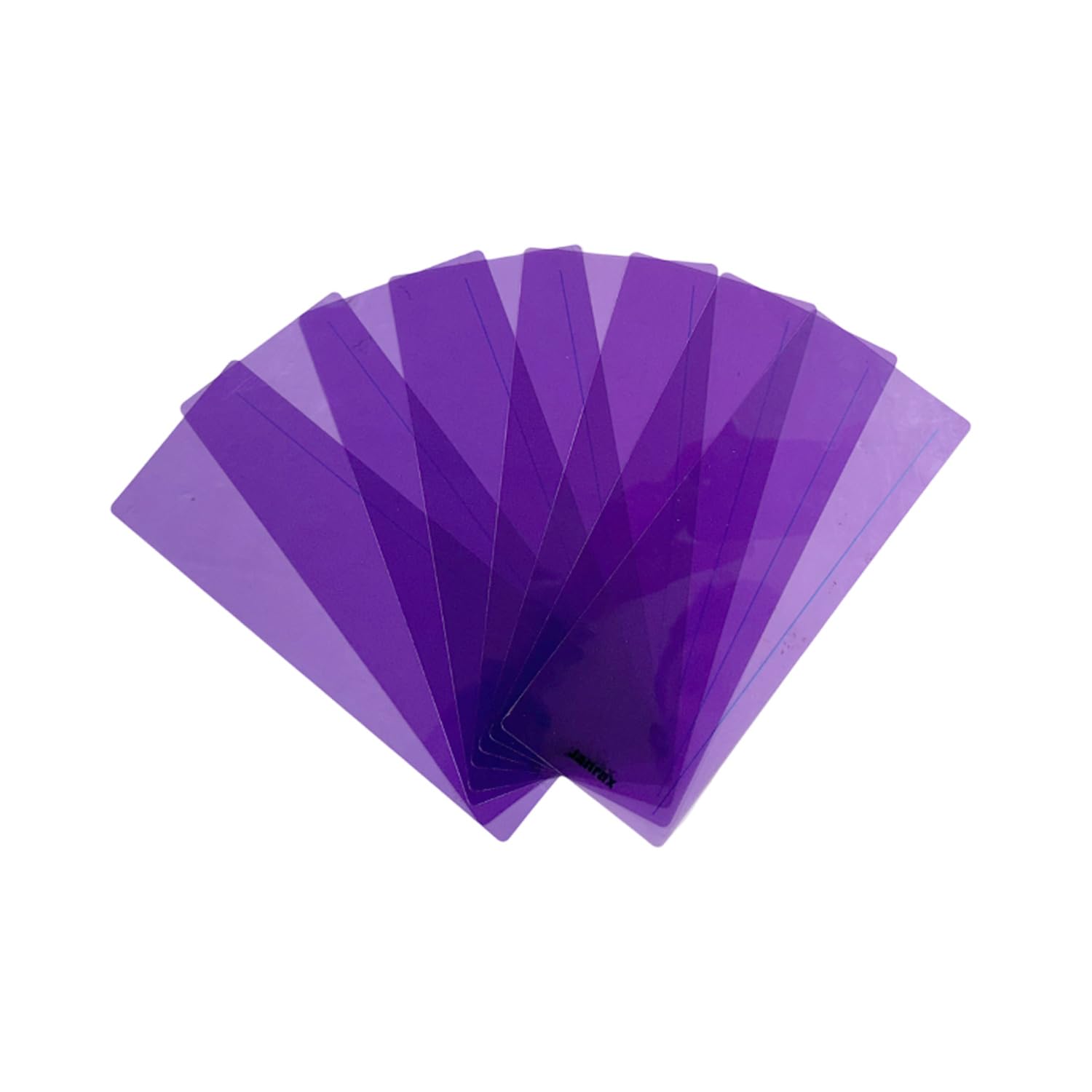 Pack of 16 Purple 210x80mm Dyslexia Overlay Reading Strips β PET Material, Rounded Corners