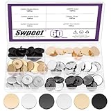 3 options de couleur : ce kit vous offre 3 options de boutons de manteau en laine de couleur, qui sont divisées en couleurs mates et brillantes, qui sont or vif et or foncé, argent vif et argent foncé, noir vif et noir foncé. Plus de couleurs au choix. Les couleurs classiques peuvent répondre aux besoins de différents styles de vêtements. Que ce soit pour créer des vêtements rétro, luxueux ou simples, vous pouvez toujours trouver les couleurs de boutons appropriées pour les assortir.