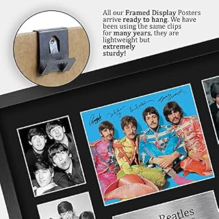 HWC Trading FR A3 The Beatles Cadeaux Imprimé Signé Autographe Photo pour les fans de musique - A3 Encadré – Image 5