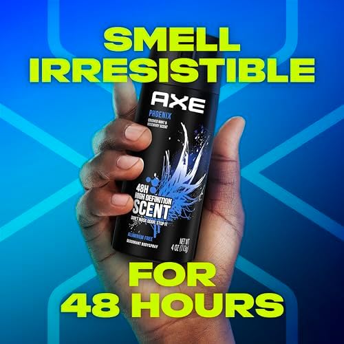 AXE Phoenix Deodorant Body Spray Rosemary 48H Protection, 113g, 4-Pack - 4