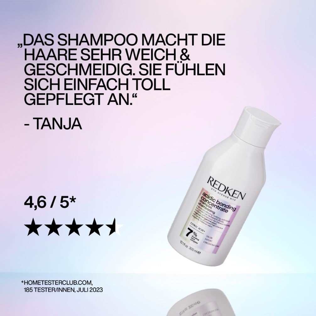 Redken | Pflegeset für Schutz vor Farbverlust, Konzentrierte All-In-One Formel, Acidic Bonding Concentrate Shampoo 300 ml & Conditioner 300 ml
