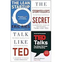 The Lean Startup, The Storyteller's Secret, Talk Like TED, TED Talks 4 Books Collection Set