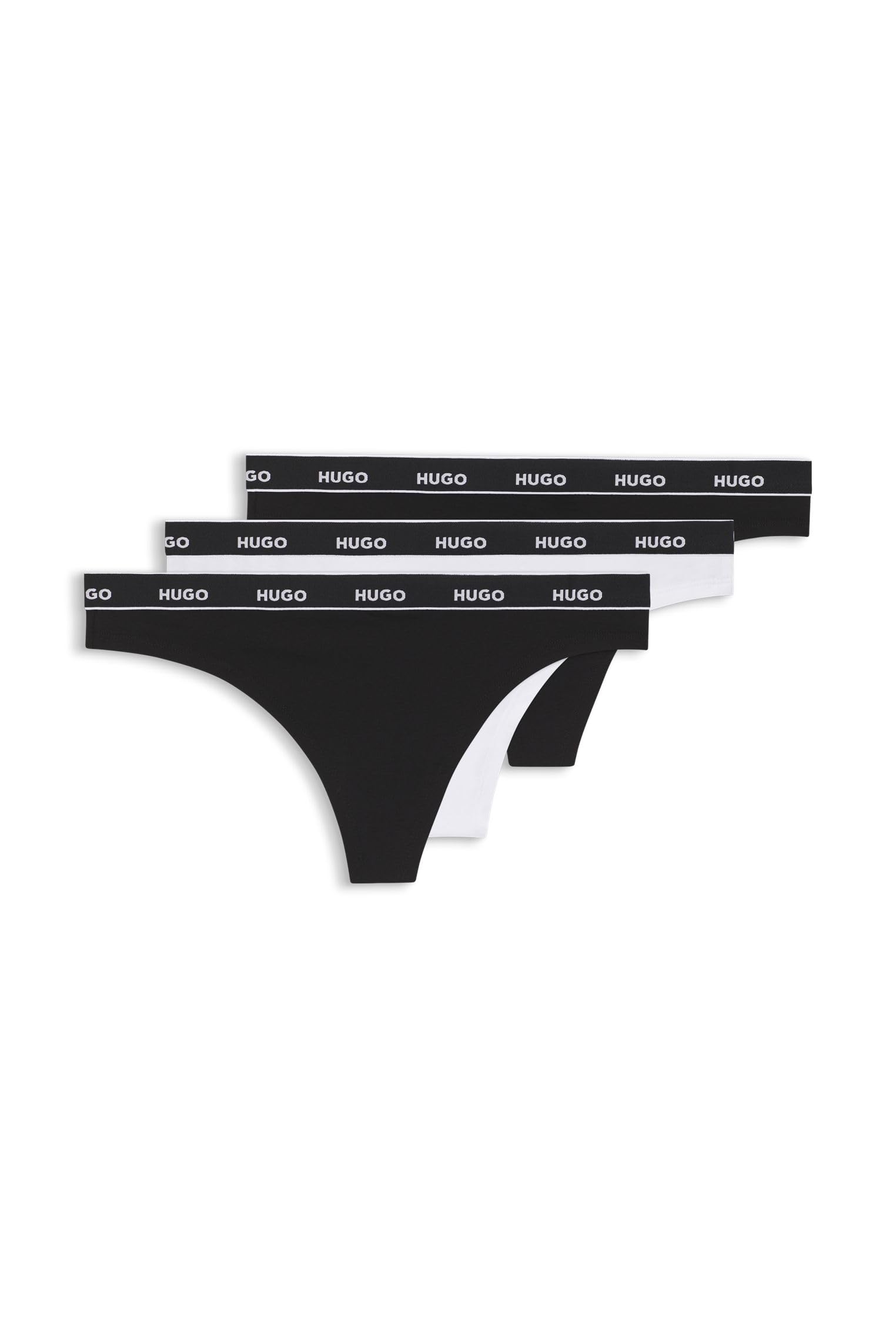 Hugo Triplet Thong Stripe Perizoma Donna (Pacco da 3)