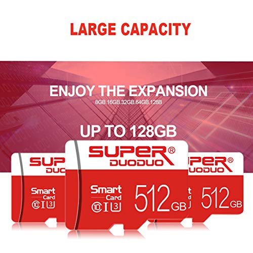 Micro Sd Card 512Gb Micro Memory Sd Cards 512Gb Memory Card 512Gb Tf Card 512Gb Transfer Sd Card With Adapter Class 10 High Speed For Dash Cams,Action Camera,Surveillance,Security Cams #TOP6