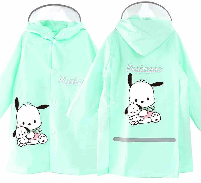 Pochacco Hooded Rain Coat Jacket Poncho Outwear for Boys Girls Kids Children3