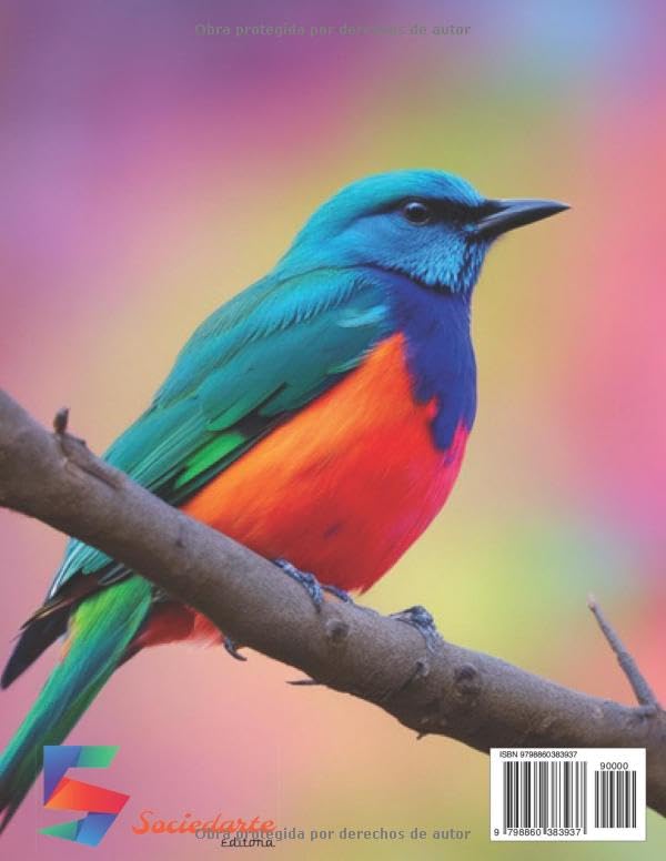 Vista 2 de El mundo de las aves A colorear! (Spanish Edition)