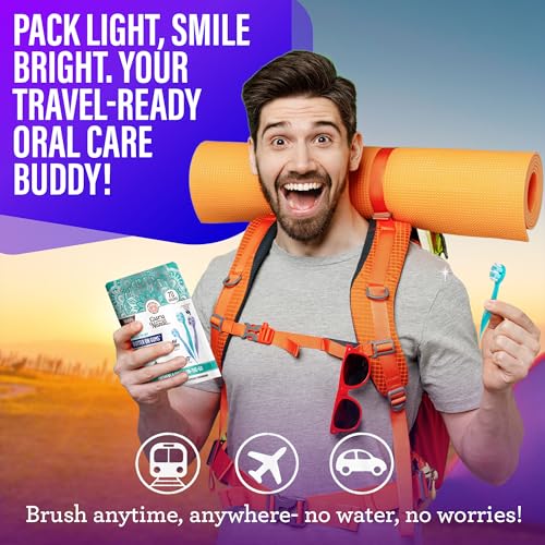 Image of GuruNanda Disposable Travel Toothbrush 1.0, Fluoride Free Toothpaste, 70Pcs