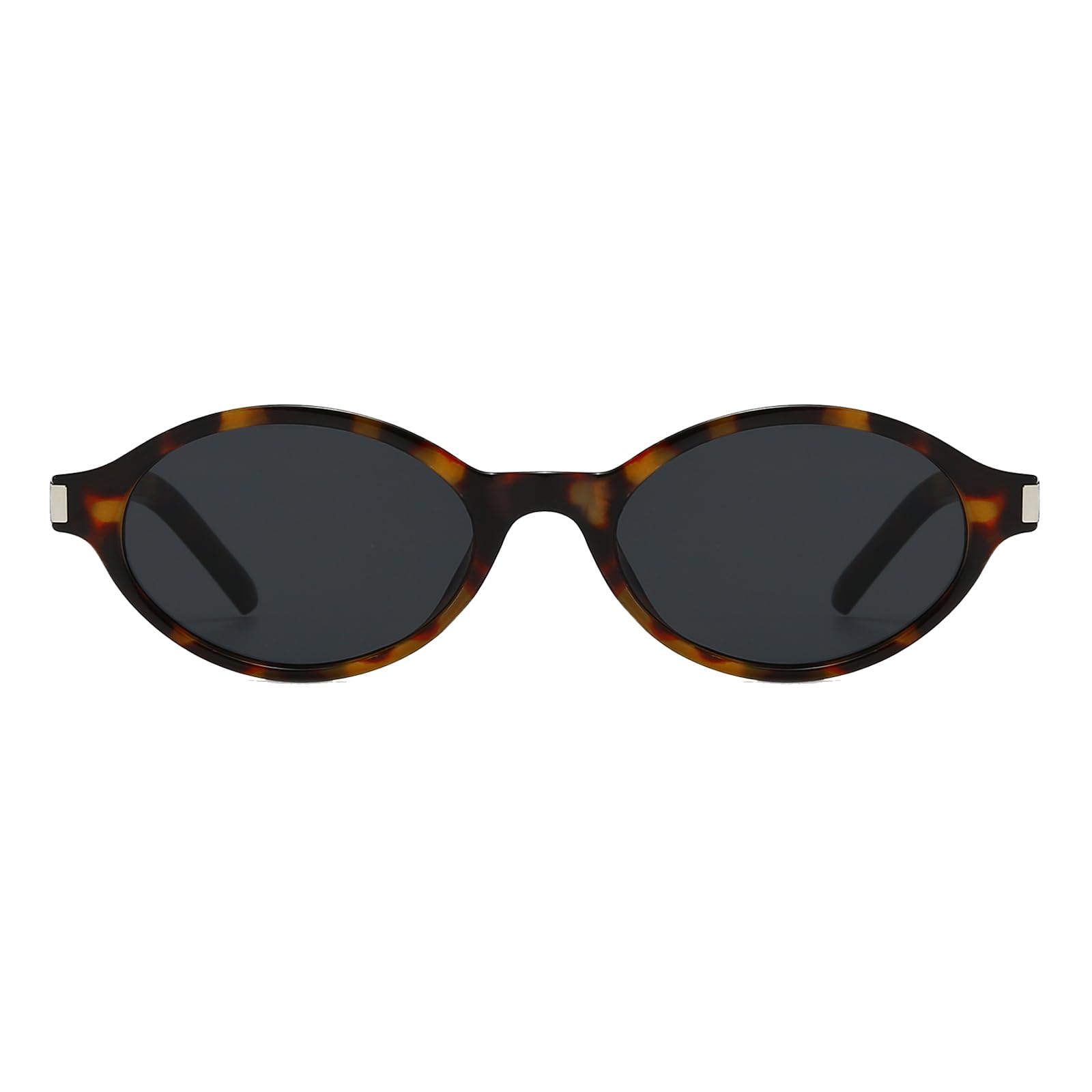 YAMEIZE Retro Oval Sunglasses Women Men Vintage Small Frame Sunglasses 90s Sun Glasses UV400