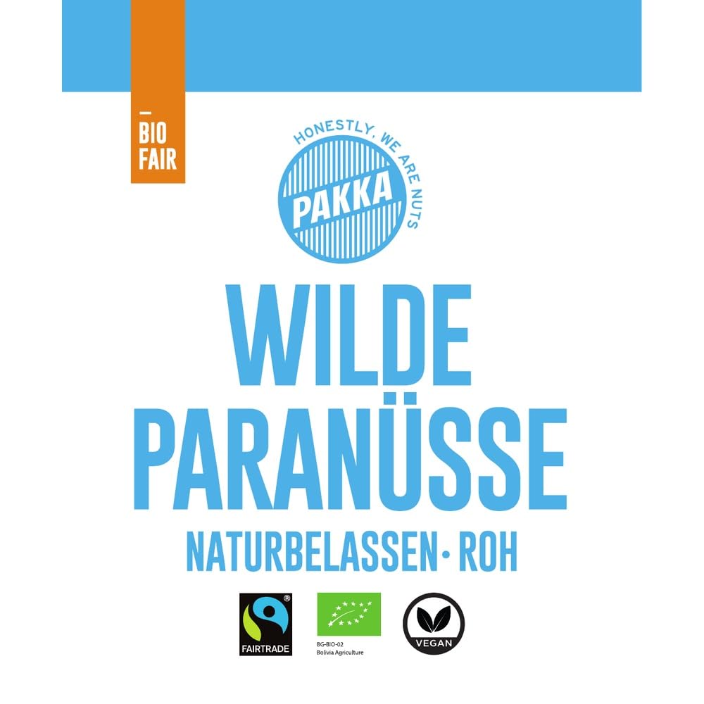 Bio Fairtrade Premium Paranüsse, 1000gr – 1 kg, Öko & Fair roh, Faire Bolivien Amazonas Paranusskerne Brazil Nuts, Nüsse, Kerne, vegan, Familienpackung, Value-Pack