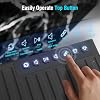 RK ROYAL KLUDGE SH100 Bluetooth Speaker, 40W Dynamic Driver with Enhanced Bass, Wireless Stereo Sound Portable Desktop Speaker, RGB Lights, Fast Charging, TWS Pairing for 360 Audio, Black