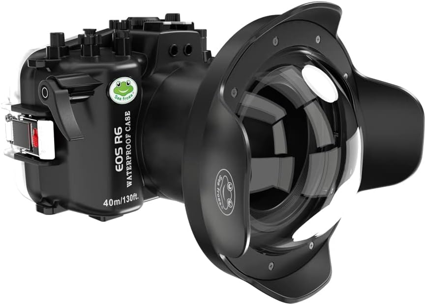 Seafrogs 40M/130FT Underwater Camera Housing for Canon EOS