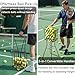 wasoyun Tennis & Pickleball Hopper with Wheels – Ball Pick Up Basket, Holds 75 Tennis Balls & 50 Pickleballs