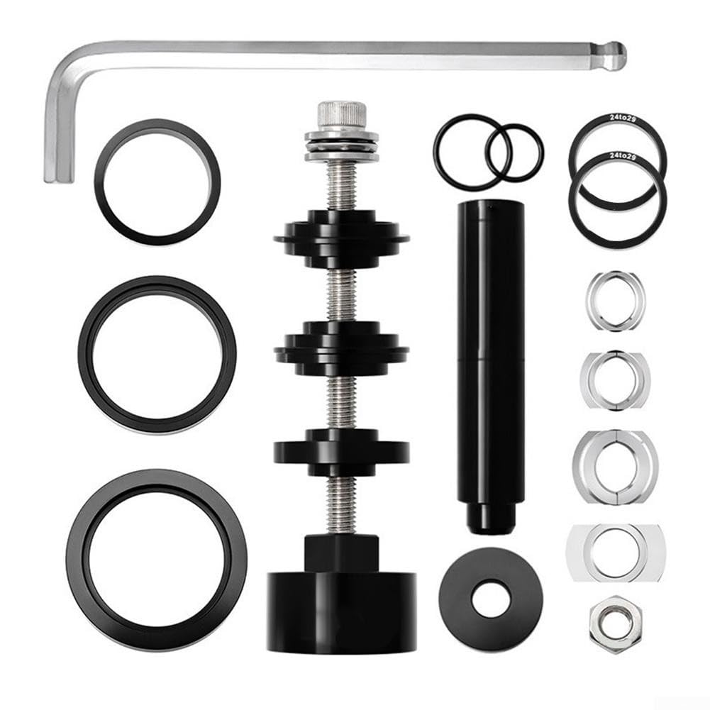 Kit de prensa de rodamientos de bicicleta, kit de herramientas de instalación y extracción de pedalier de bicicleta para ejes PF30 BB386