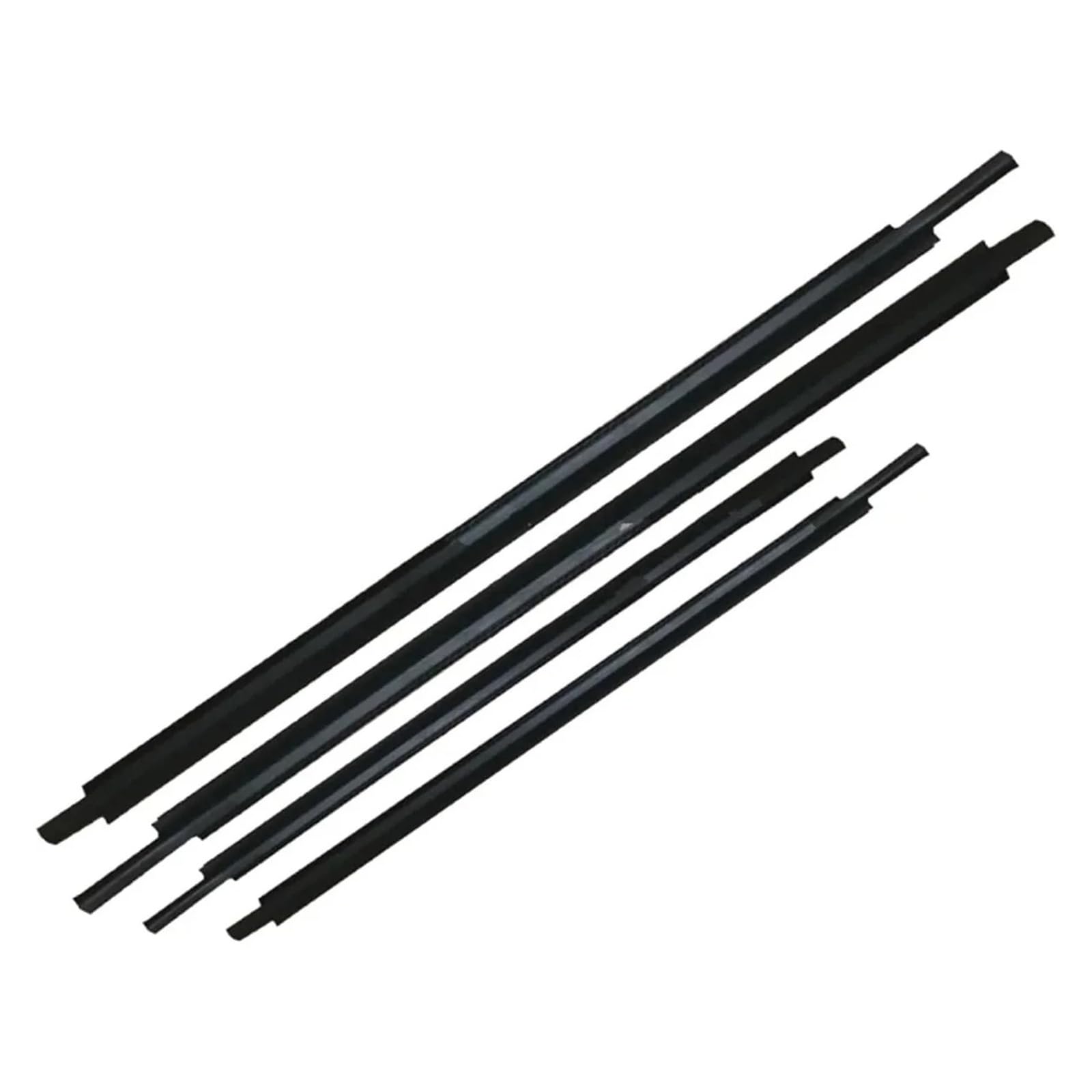 Sifusm One Color Rubber Seal 4Pcs For For Mondeo 2001-2007 Outer Windows Rubber Weatherstrip Waterproof Pressure Sealing Belt Moulding Trim Strip