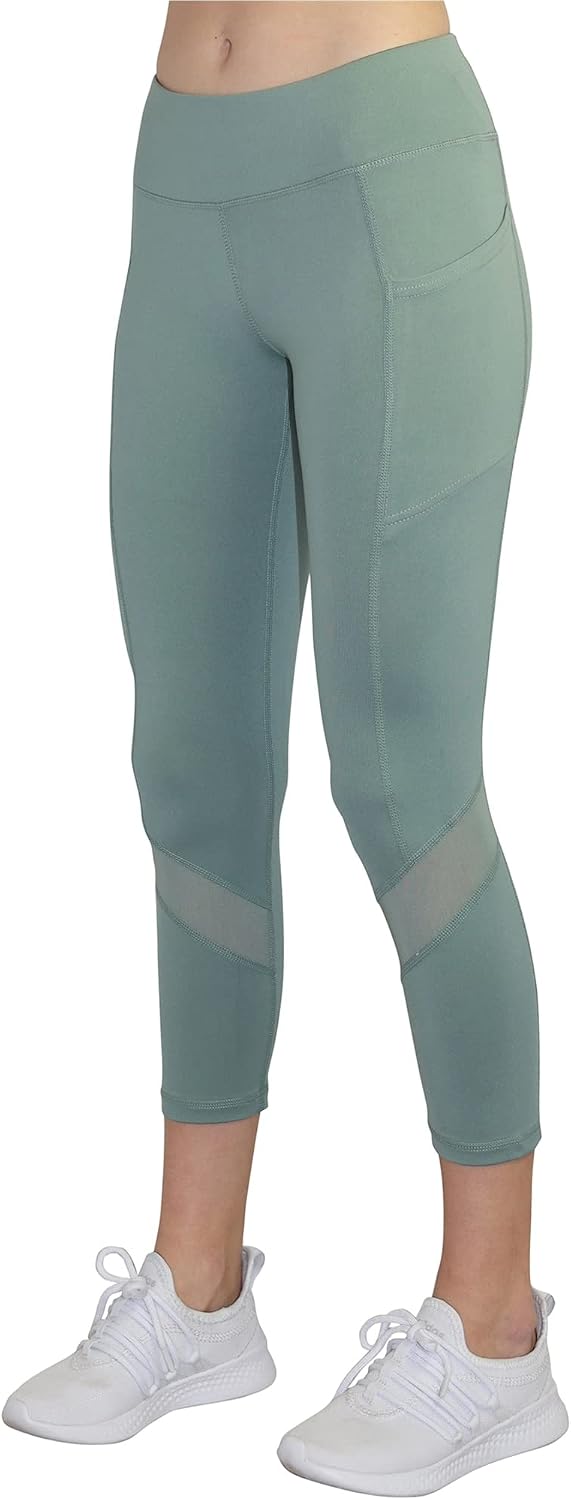 Reebok Womens Aspire Skinny Capri Compression Athletic Pants