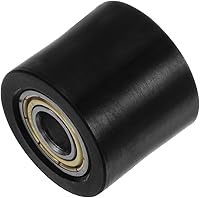 Vista 3 de HARFINGTON Tensor de polea de rodillo de cadena de 0.394 pulgadas (0.394 in), tipo cilindro de nailon, deslizador de rueda para mini motocicleta