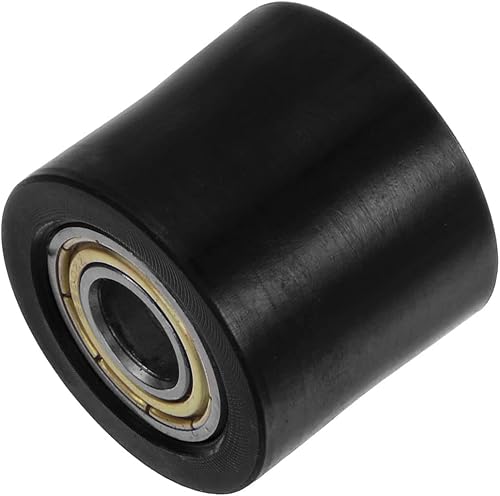 Miniatura 3 de HARFINGTON Tensor de polea de rodillo de cadena de 0.394 pulgadas (0.394 in), tipo cilindro de nailon, deslizador de rueda para mini motocicleta,