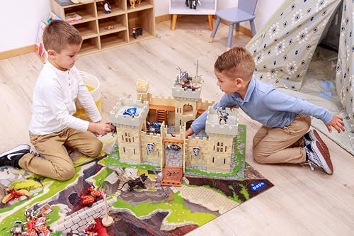 Papo - Master of Arms Castle - Ages 3+ - Wooden Medieval Playset - Fantasy & Medieval Collection - Functional Drawbridge - 22.8 X 15.9 X 12.0 in - Sparks Children’s Imagination - Gift Idea by Papo - Image 5