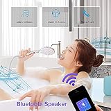 Okrągłe Lustro Z Podświetleniem, Ścienne Lustro Łazienkowe Podświetlane LED, Ze Ściemniaczem, Funkcją Anti-fog I Bluetooth, Przycisk Dotykowy + Czas/Temperatura (Size : 70cm)