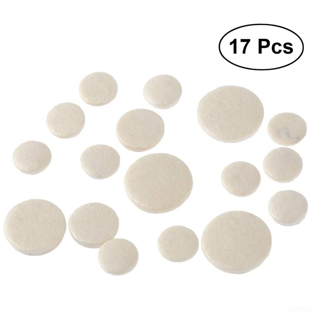 Lot de 17 tampons de rechange pour clarinette si bémol et trous sonores