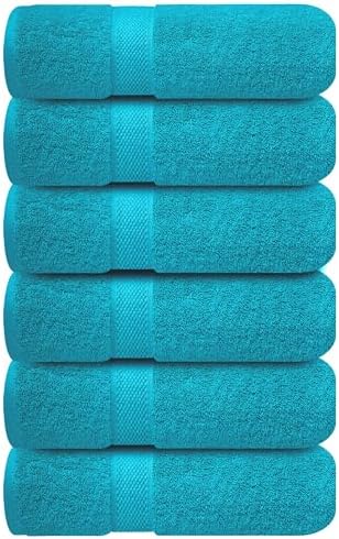Infinitee Xclusives Handtücher 100% Baumwolle, Gästehandtücher– 6er-Packung | Ultraweich, saugfähig & schnelltrocknend |40 x 72 cm| Für Fitnessstudio, Dusche, Spa & Hotel