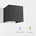 ETiME 12W LED Wandleuchte Außen Wandlampe Wasserdicht Mit Einstellbar Abstrahlwinkel IP65 LED Wandbeleuchtung Innen & Außen Warmweiß (Schwarz 12W) – Bild 4