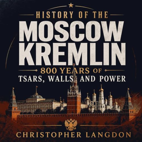Diseño de la portada del título History of the Moscow Kremlin: 800 Years of Tsars, Walls, and Power