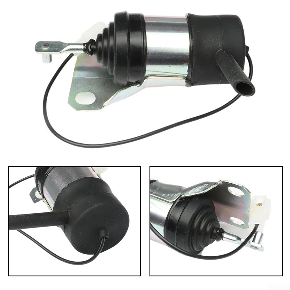 Válvula solenoide de cierre de combustible, 12 V CC, para tractores Kubota serie L, transmisión de señal de retardo cero, cuerpo de acero inoxidable y protección doble, uso industrial