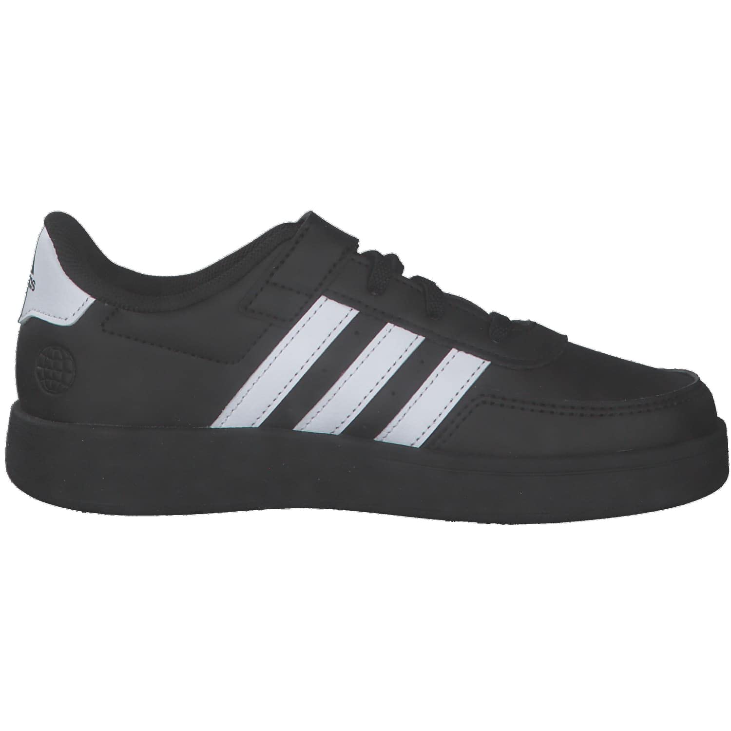 adidas Unisex niños Breaknet Lifestyle Court Elastic Lace and Top Strap Shoes, core black/Cloud white/Cloud white, 38 EU