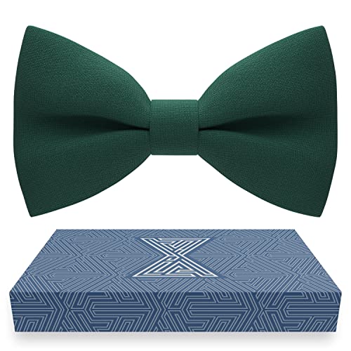 Image of Bow Tie House Mens Bowties Pre-tied Shape Clip on Bowtie Solid Men Formal Wear for kids, baby boys, toddler any age bow ties