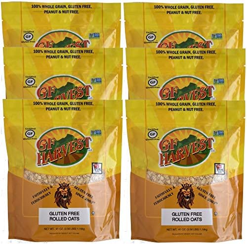 GF Harvest Gluten Free Rolled Oats, 41 Ounce Bag, Pack of 6